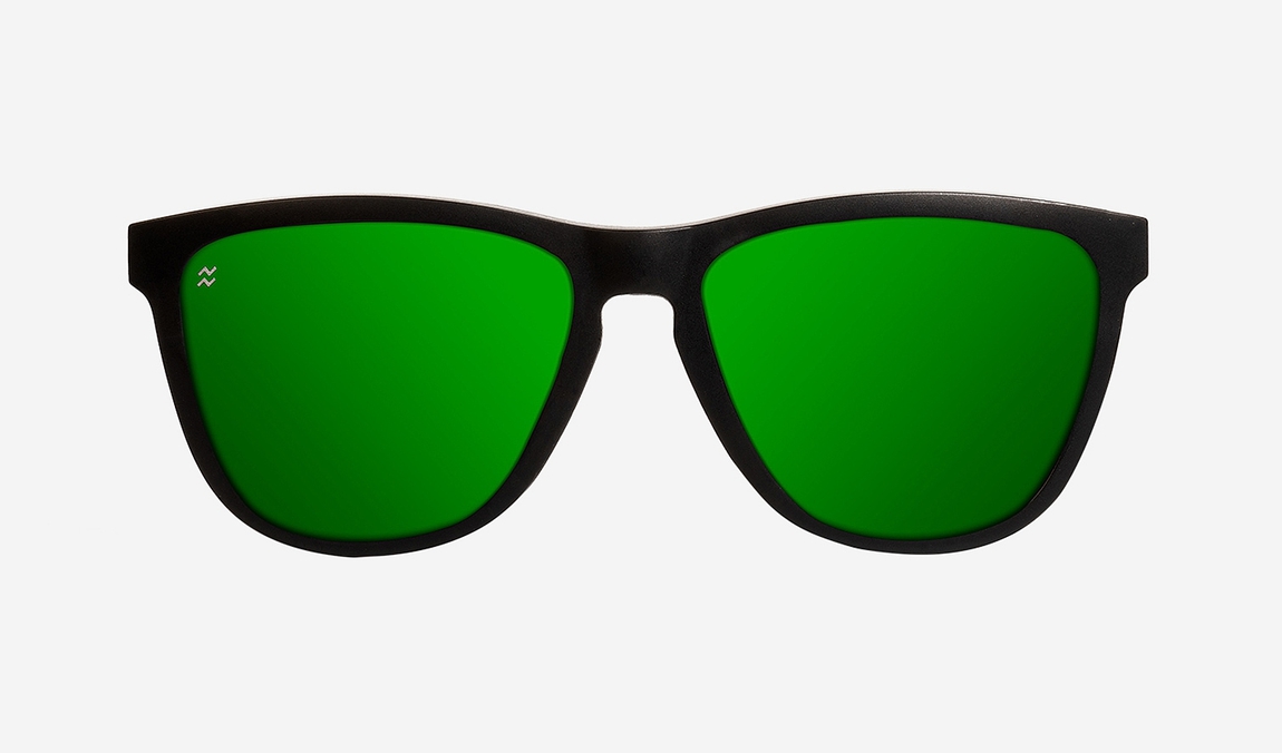 Hawkers REGULAR MATTE BLACK - EMERALD master image number 1