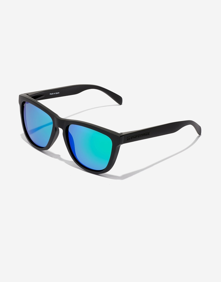 Occhiali da sole Northweek REGULAR MATTE BLACK - EMERALD