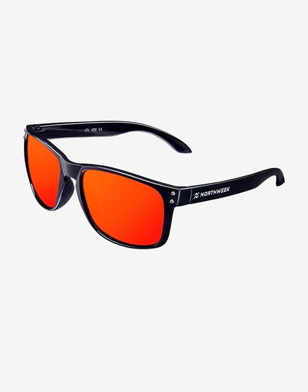 Sonnenbrille Northweek BOLD SHINE BLACK - RED POLARIZED