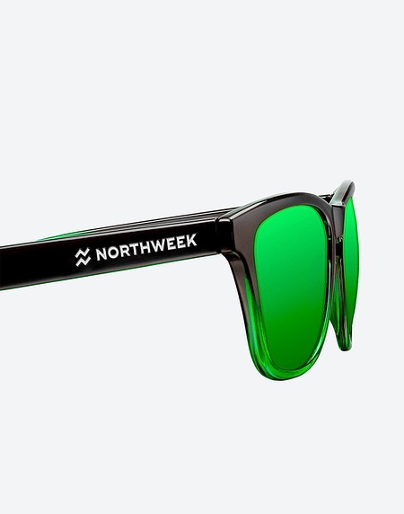 Occhiali da sole Northweek GRADIANT BLACK/GREEN - GREEN POLARIZED