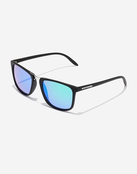 Sunglasses Northweek SHELTER MATTE BLACK - GREEN POLARIZED