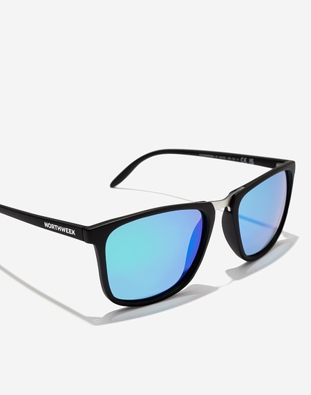 Occhiali da sole Northweek SHELTER MATTE BLACK - GREEN POLARIZED