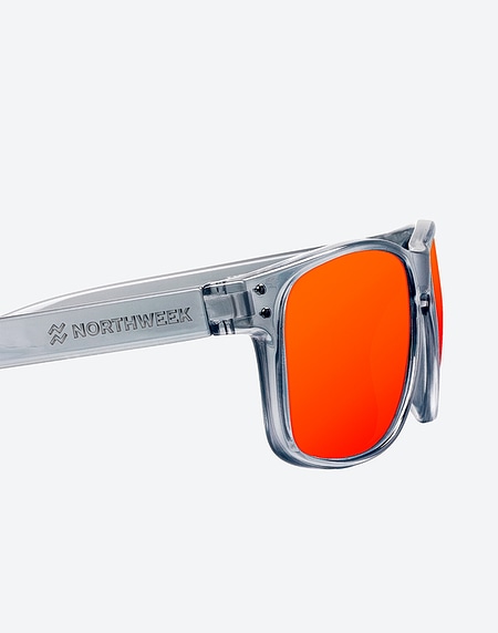 Gafas de sol Northweek BOLD BRIGHT GREY - RED POLARIZED