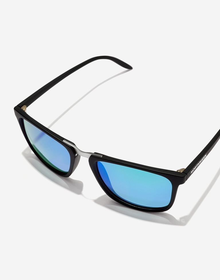 Sunglasses Northweek SHELTER MATTE BLACK - GREEN POLARIZED