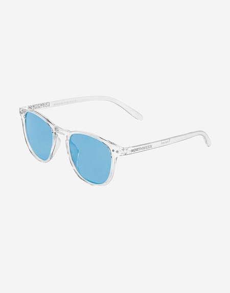 Lunettes de soleil Northweek WALL BRIGHT WHITE - TRANSPARENT BLUE POLARIZED
