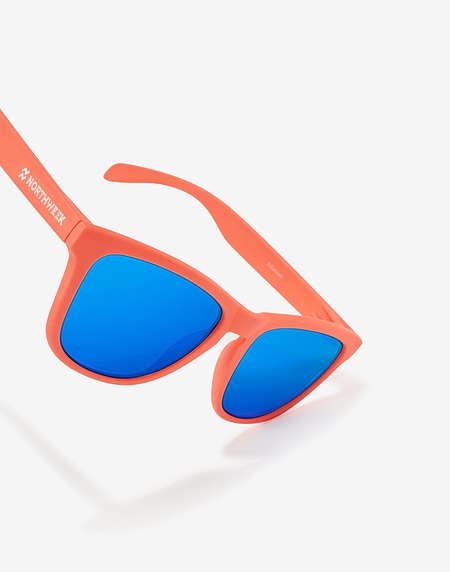 Sunglasses Northweek REGULAR MATTE CORAL - BLUE POLARIZED