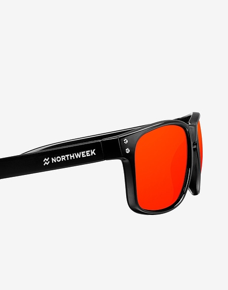 Sonnenbrille Northweek BOLD SHINE BLACK - RED POLARIZED