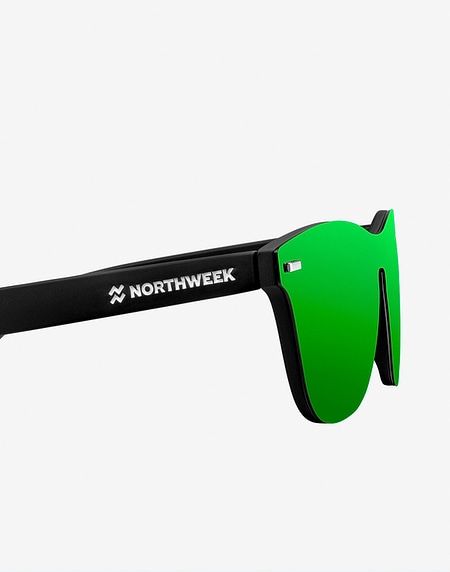Lunettes de soleil Northweek REGULAR PHANTOM BLACK - GREEN POLARIZED