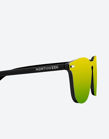 Sunglasses Northweek WALL PHANTOM MATTE BLACK - GOLD POLARIZED