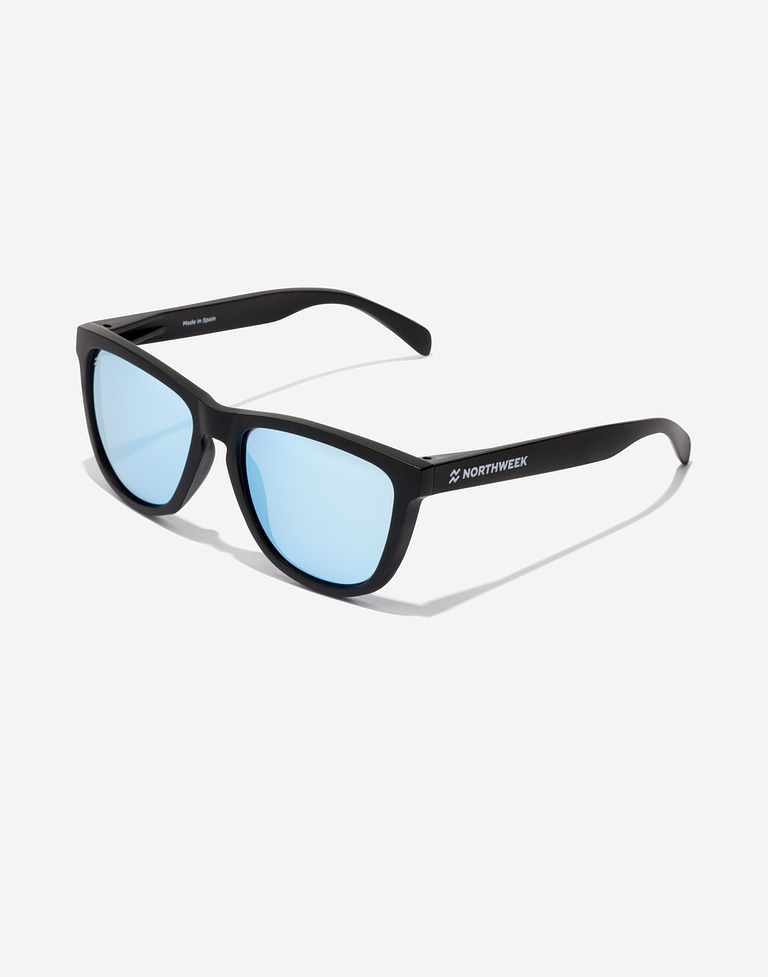 Sunglasses Northweek REGULAR MATTE BLACK - BLUE CHROME