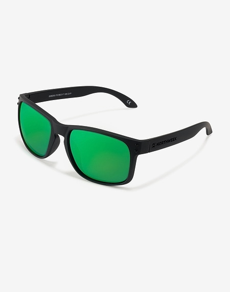 Sonnenbrille Northweek BOLD MATTE BLACK - GREEN POLARIZED