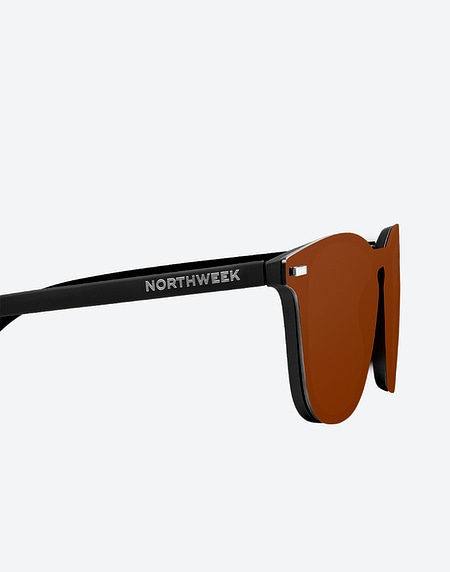 Occhiali da sole Northweek WALL PHANTOM MATTE BLACK - AMBAR POLARIZED
