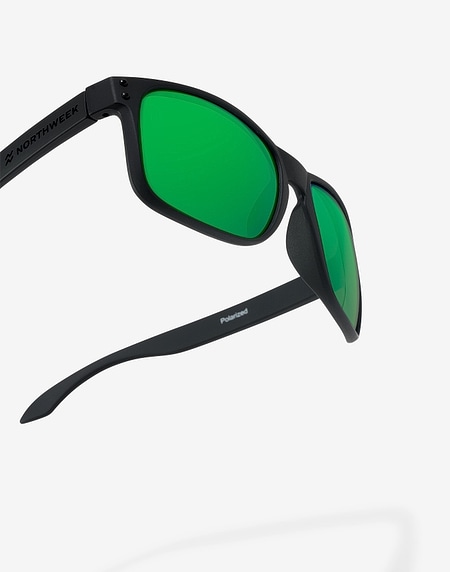 Sonnenbrille Northweek BOLD MATTE BLACK - GREEN POLARIZED